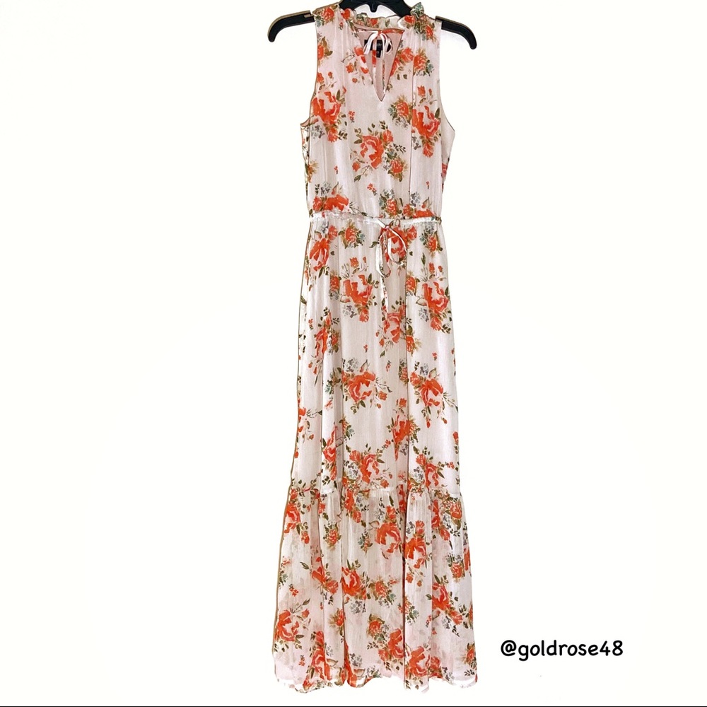 Mossimo floral sleeveless maxi dress